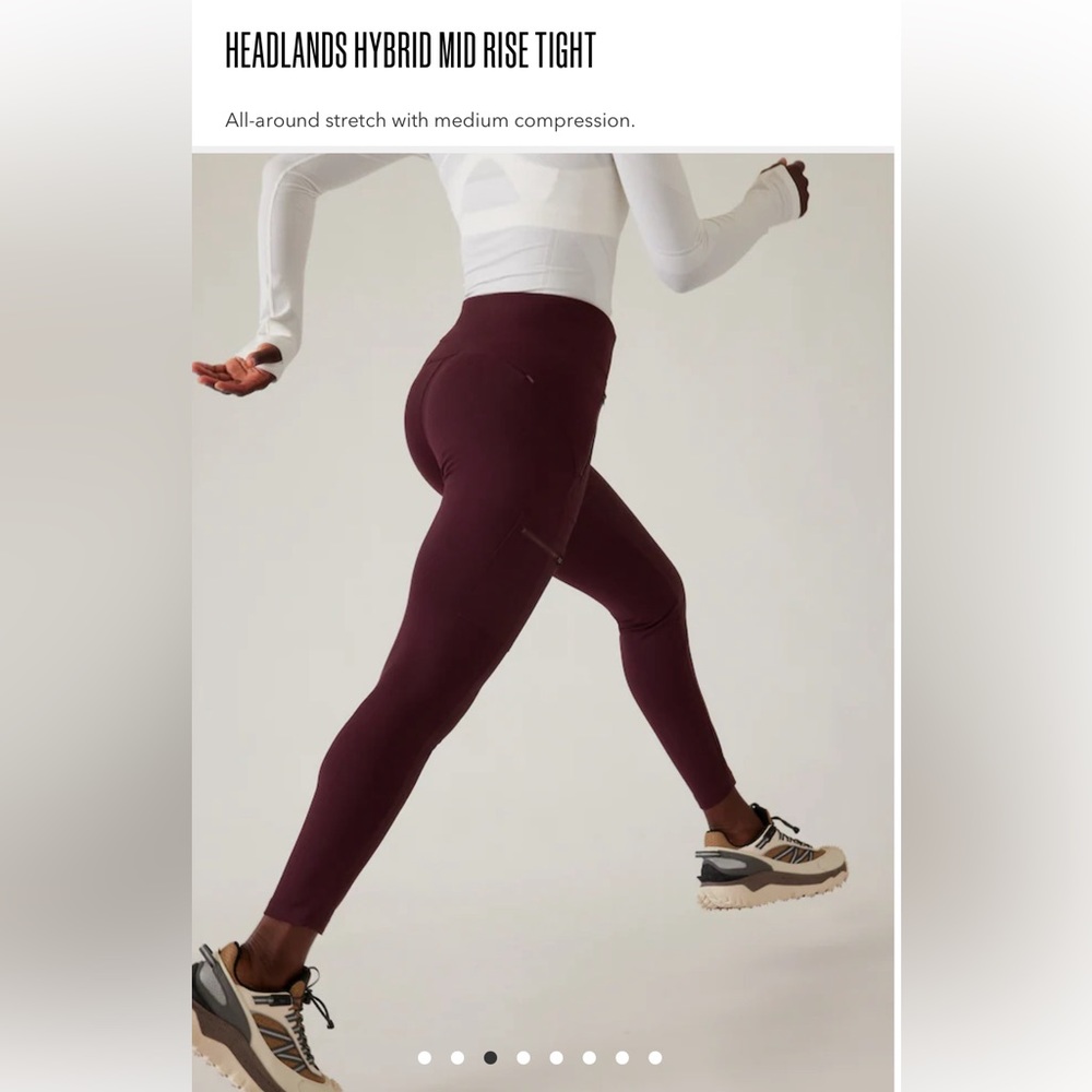 NEW WITHOUT TAGS ATHLETA HEADLANDS HYBRID MID RISE TIGHT. - Picture 4 of 11